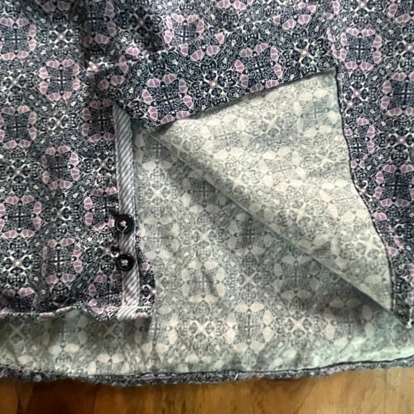 Hidden Skull Geometric Short Sleeved Shirt [Mr. Smith] - Picture 8 of 10